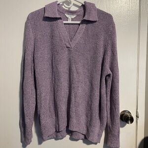 NEW Women's Purple Polo Sweater size XXL preppy